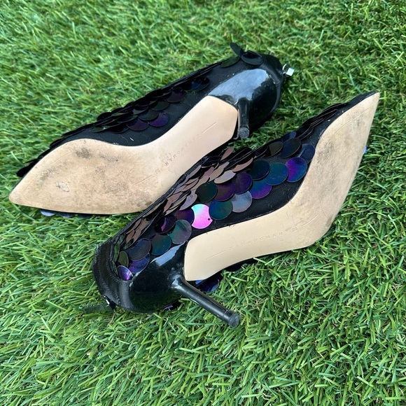 Zara FW 2017 Multicolor Sequin Kitten Heels Booties - Picture 6 of 9